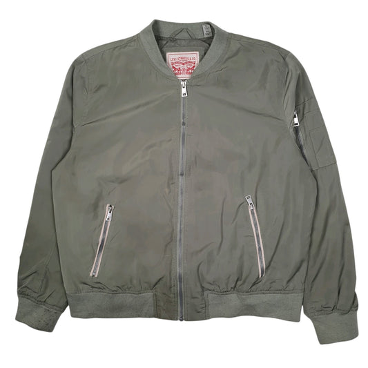 Womens Green Levis Bomber Military  Coat