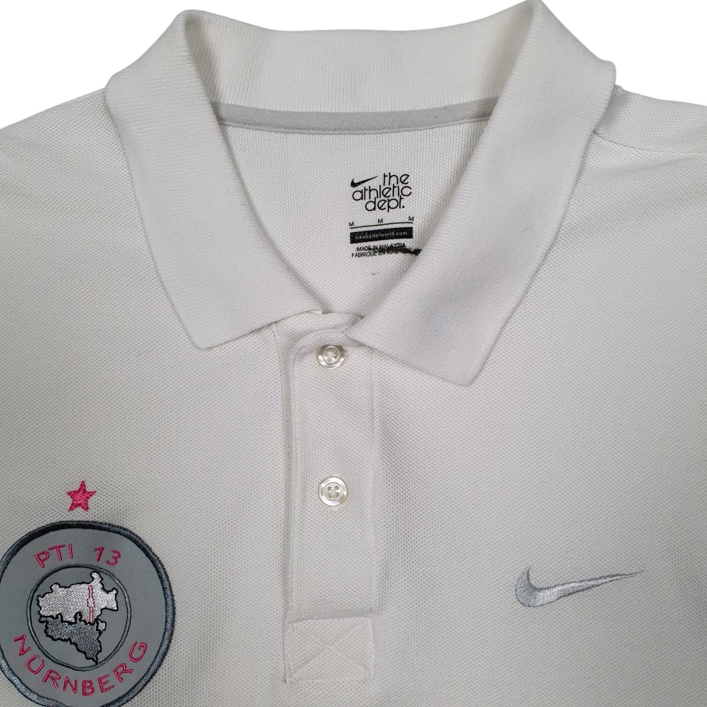 Mens White Nike   Polo Shirt