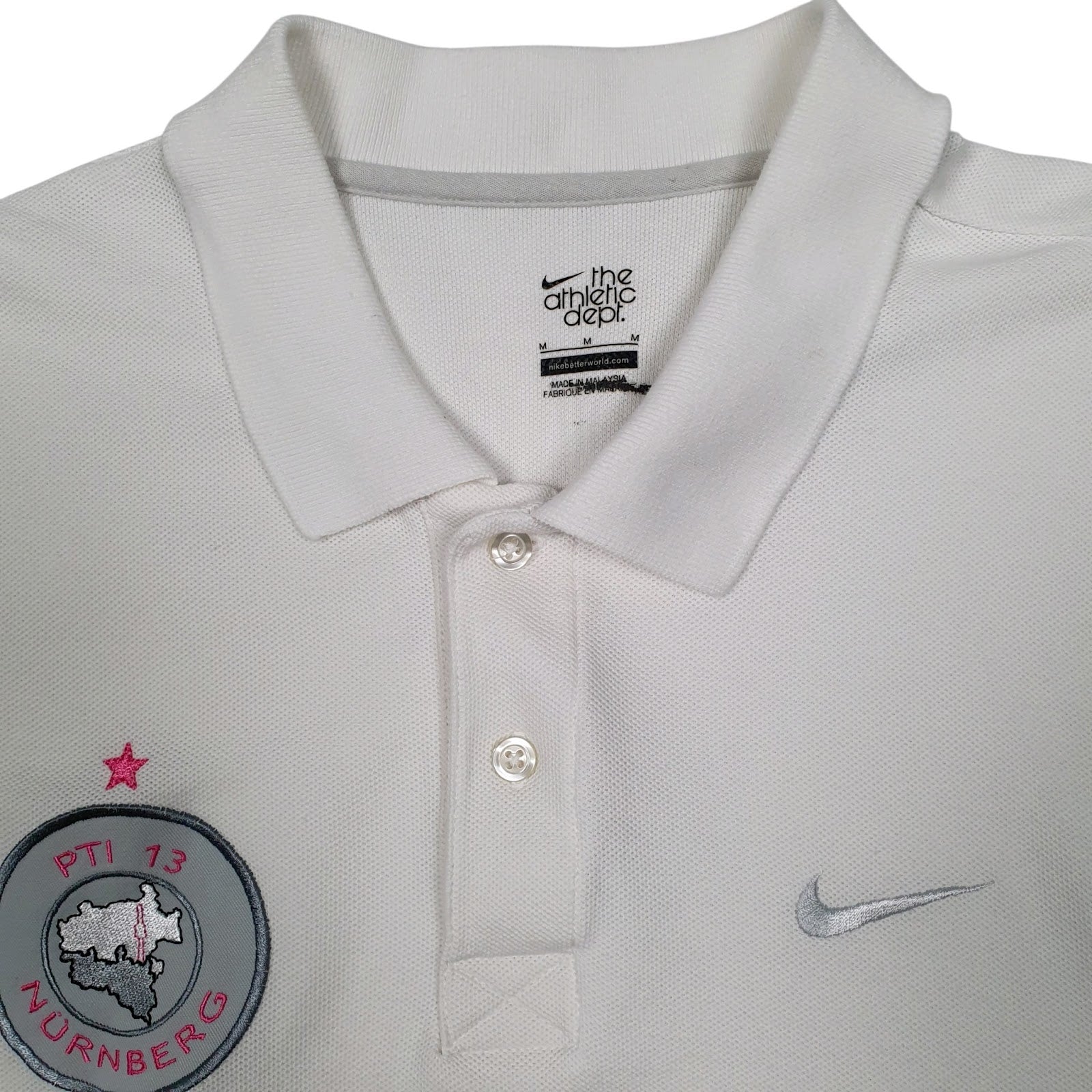 Mens White Nike   Polo Shirt