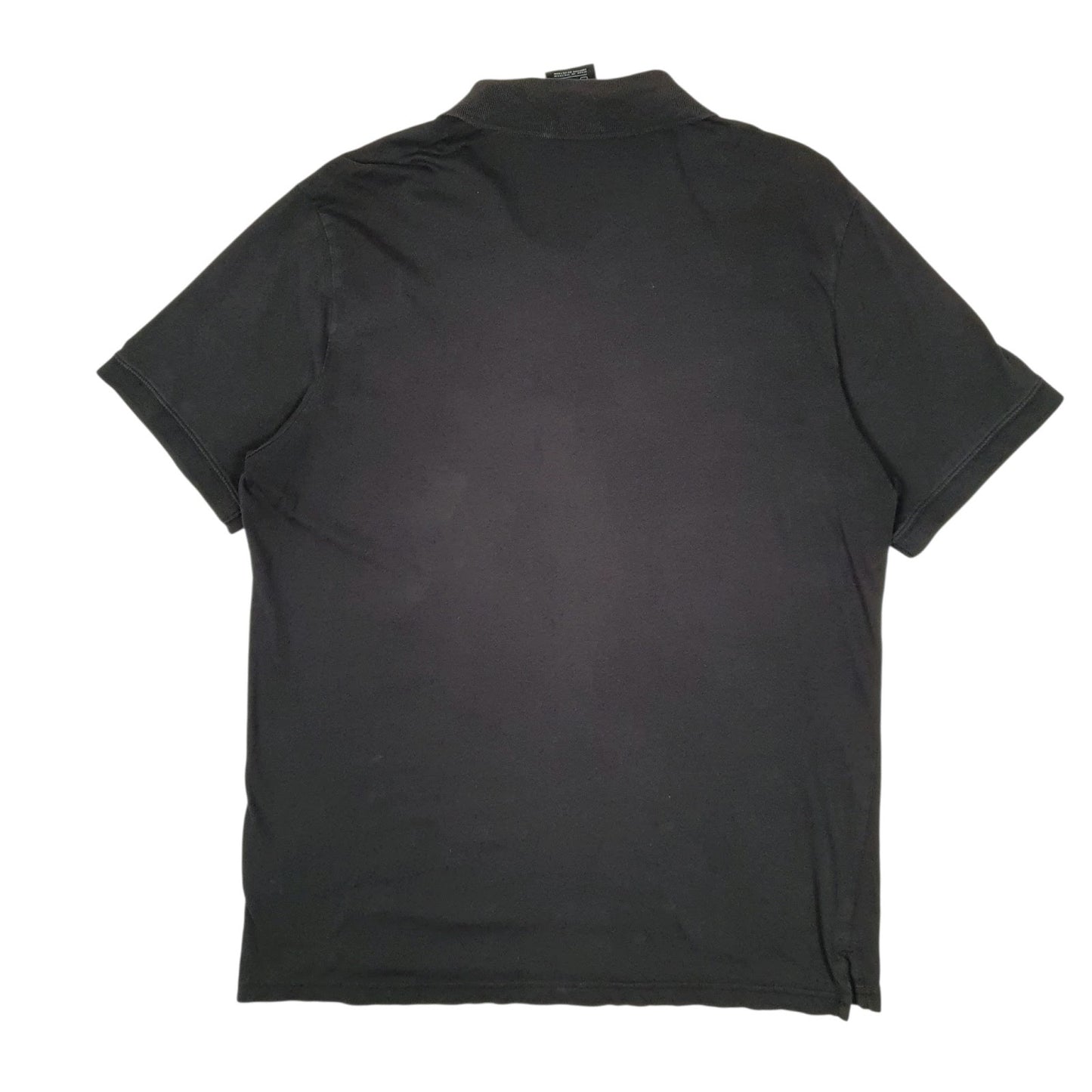 Mens Black Nike  Hoodie Polo Shirt