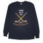 Mens Black Gildan  Long Sleeve T Shirt