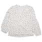 Womens White M&S Polka Dot Low Cut Long Sleeve T Shirt