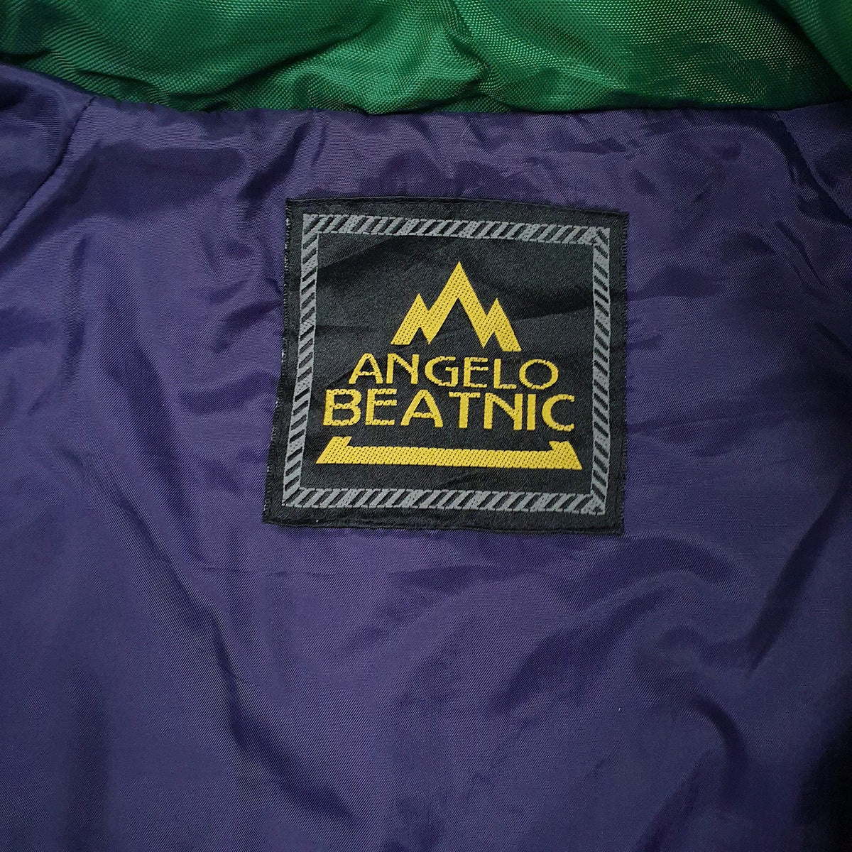 Mens Purple Angelo Beatnic Padded  Coat