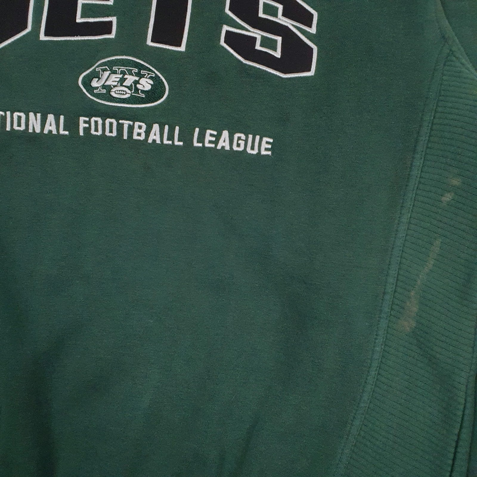 Mens Green Lee NFL New York Jets Vintage 90s Crewneck Jumper
