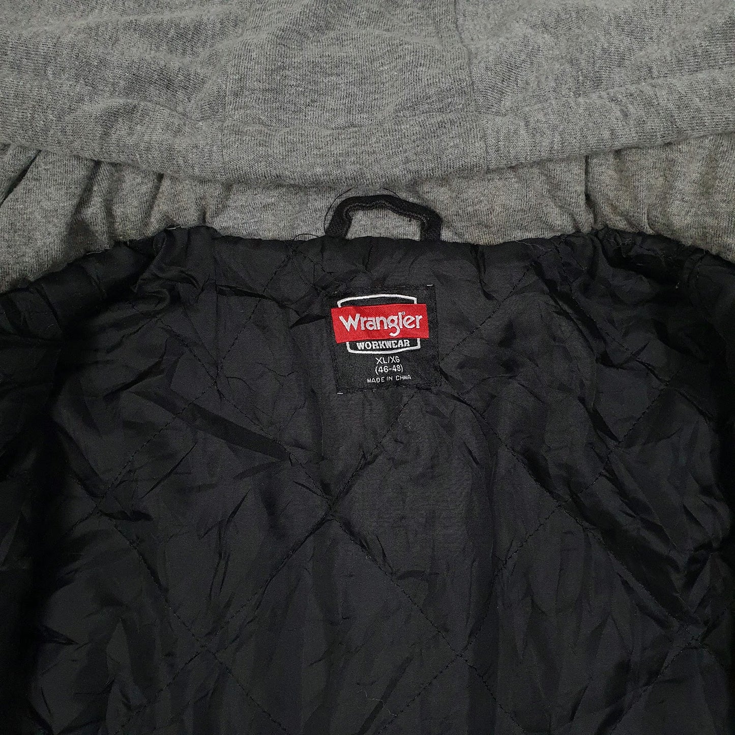 Mens Black Wrangler Hoodie Chore  Coat