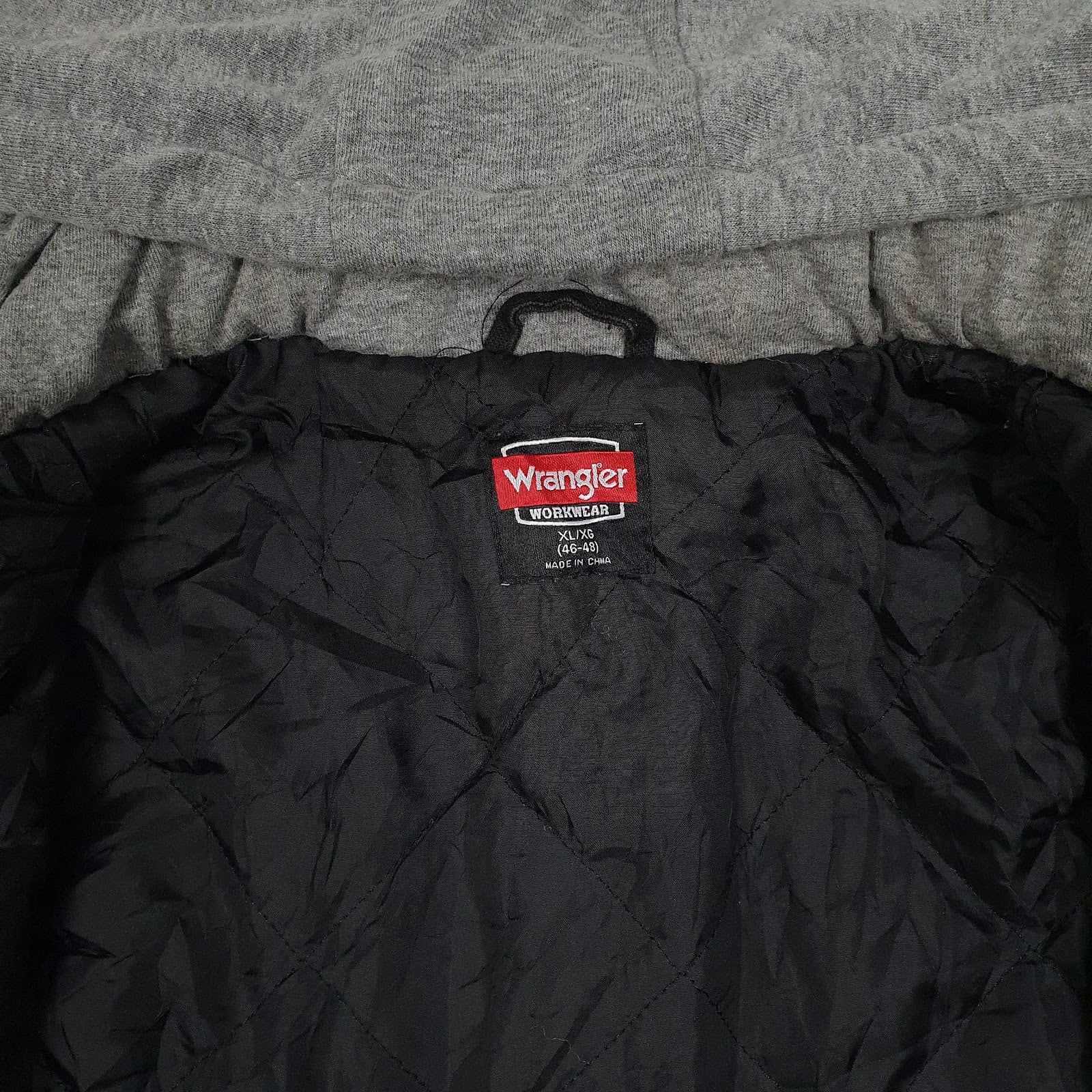 Mens Black Wrangler Hoodie Chore  Coat
