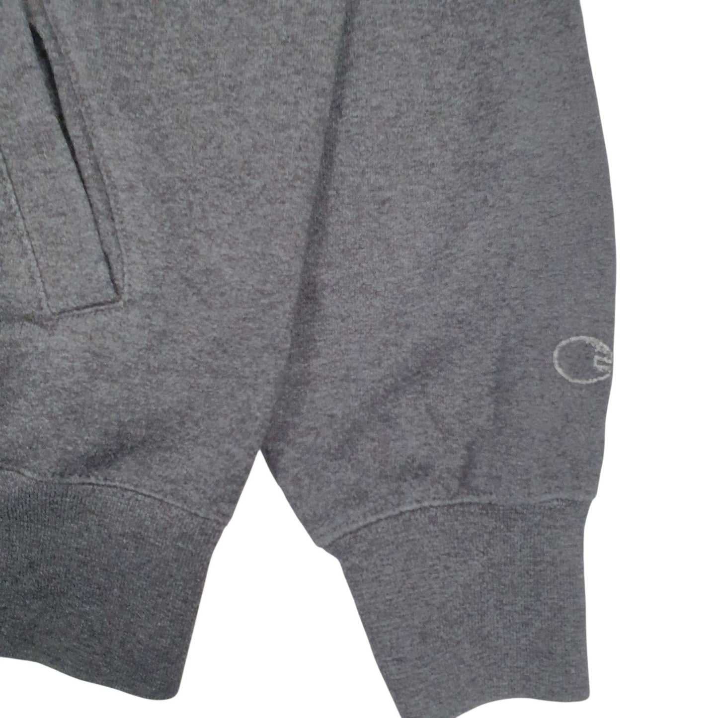 Mens Grey Champion  Quarter Zip Jumper