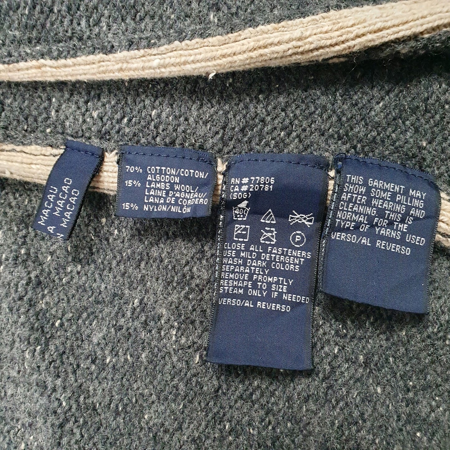 Mens Grey Tommy Hilfiger  Full Zip Jumper
