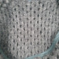 Womens Grey Unbranded Knit Poncho Crewneck Jumper