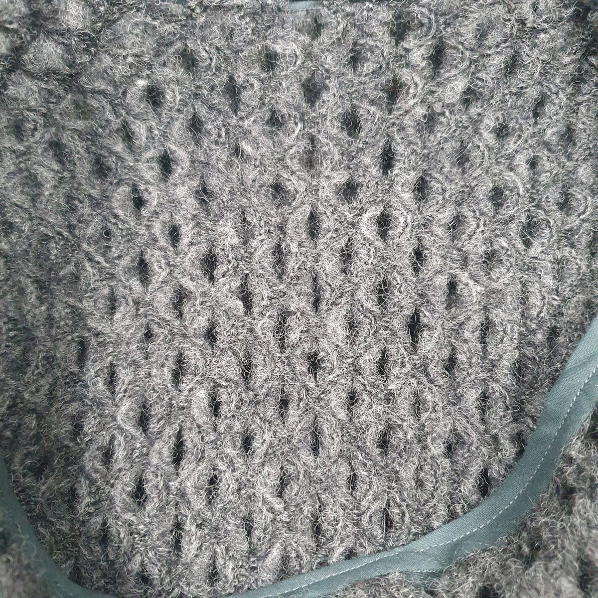 Womens Grey Unbranded Knit Poncho Crewneck Jumper