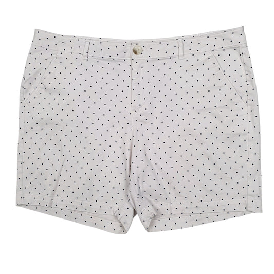Womens White Dockers Polka Dot Chino Shorts