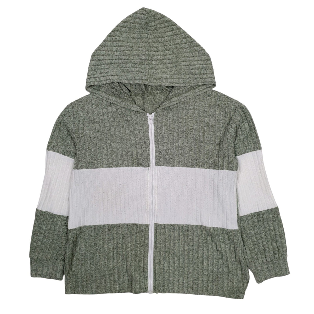 Womens Green Unbranded Hoodie Lightweight Full Zip Jumper