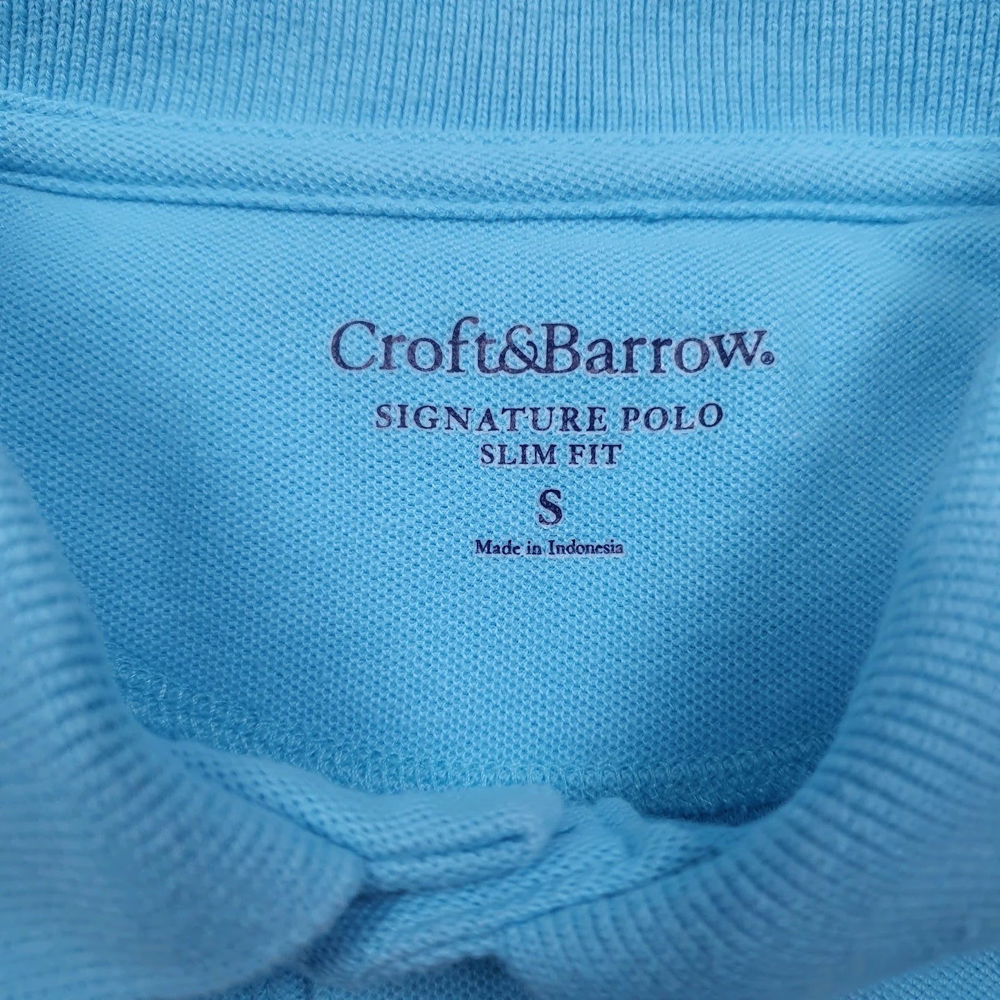 Mens Blue Croft & Barrow   Polo Shirt