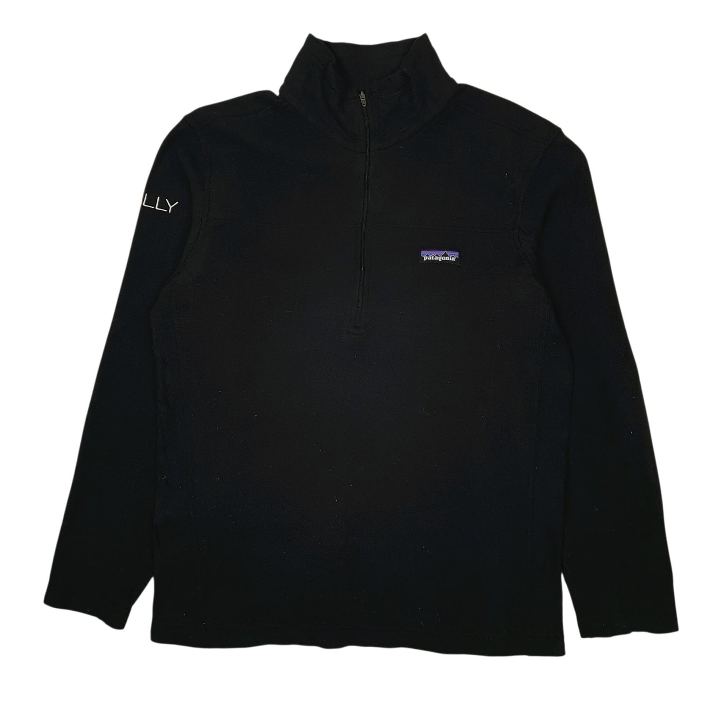 Mens Black Patagonia Micro D Quarter Zip Jumper