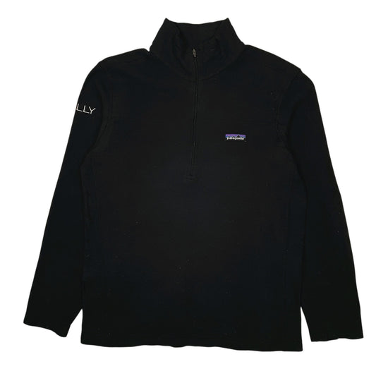 Mens Black Patagonia Micro D Quarter Zip Jumper