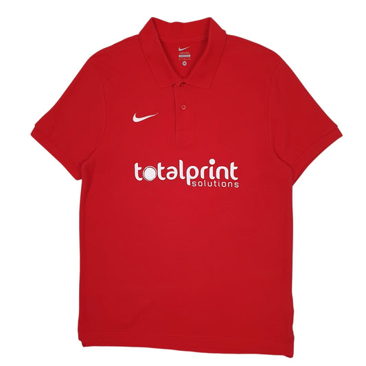 Mens Red Nike  Short Sleeve Polo Shirt