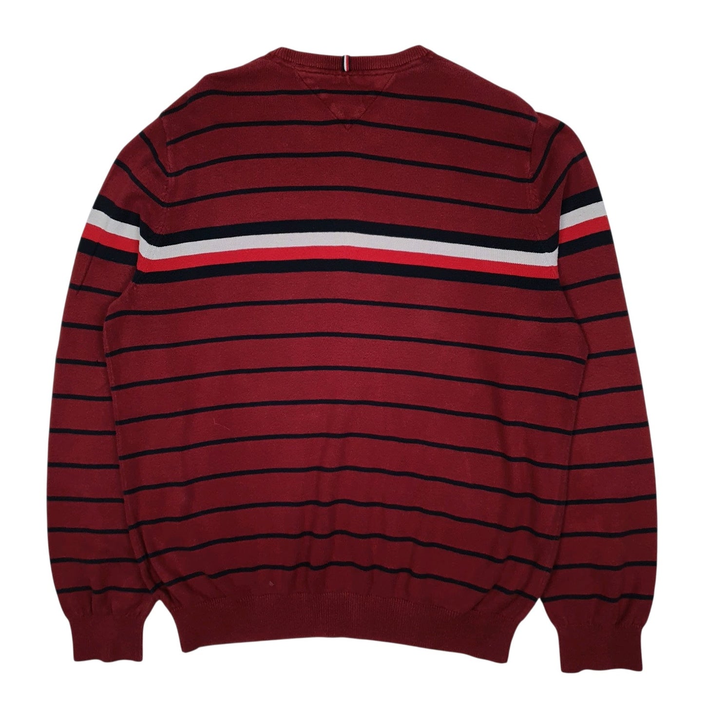 Mens Red Tommy Hilfiger  Crewneck Jumper