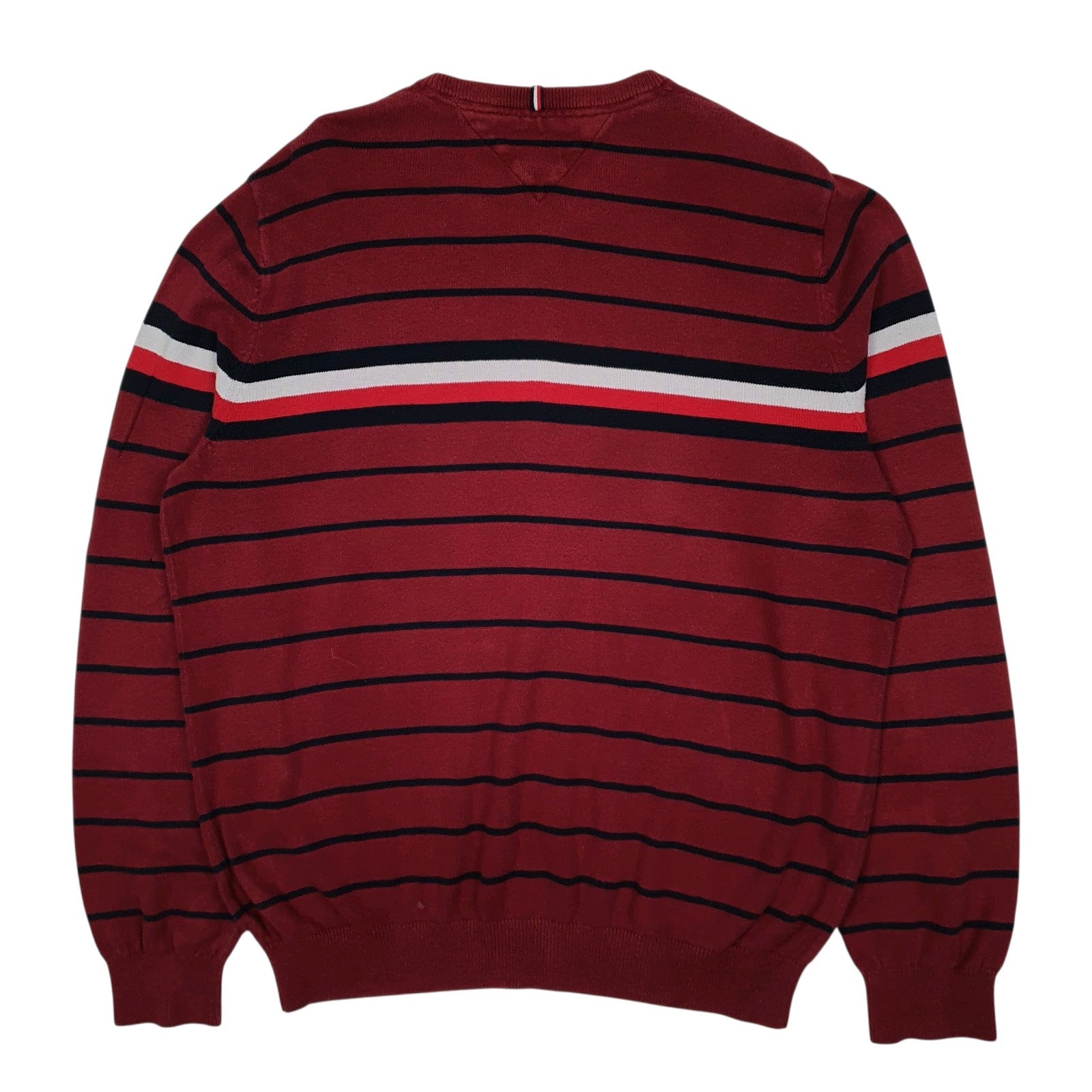 Mens Red Tommy Hilfiger  Crewneck Jumper