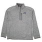 Mens Grey Patagonia Better Sweater Quarter Zip Jumper