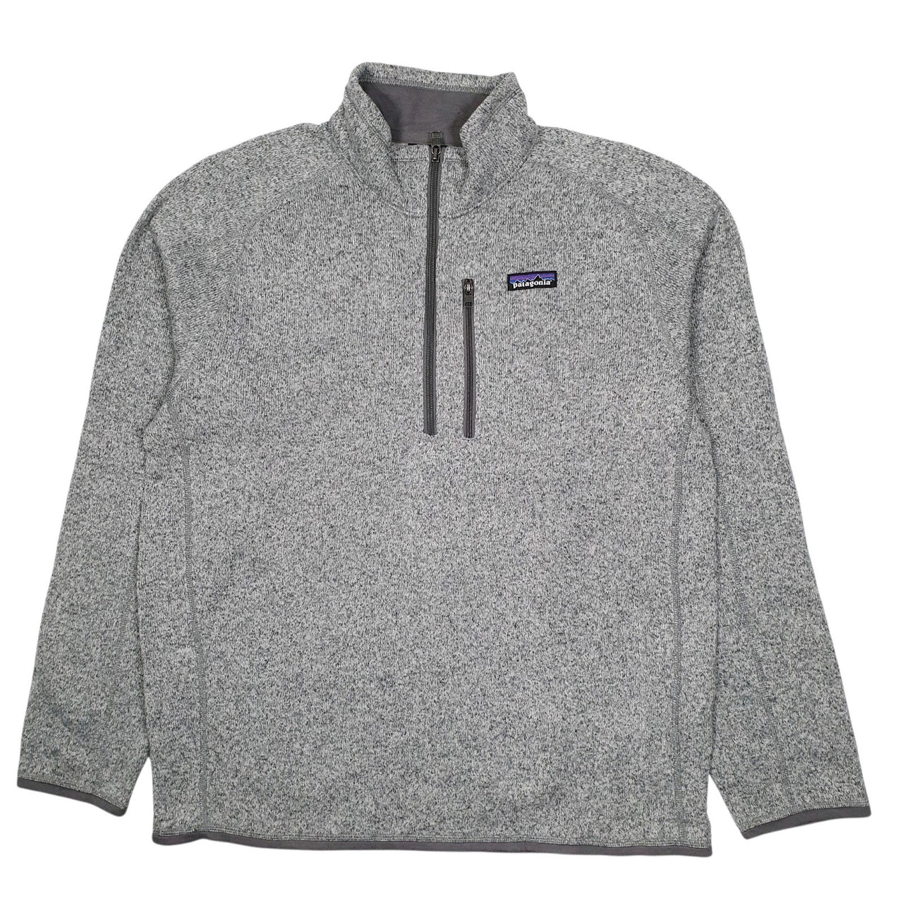 Mens Grey Patagonia Better Sweater Quarter Zip Jumper