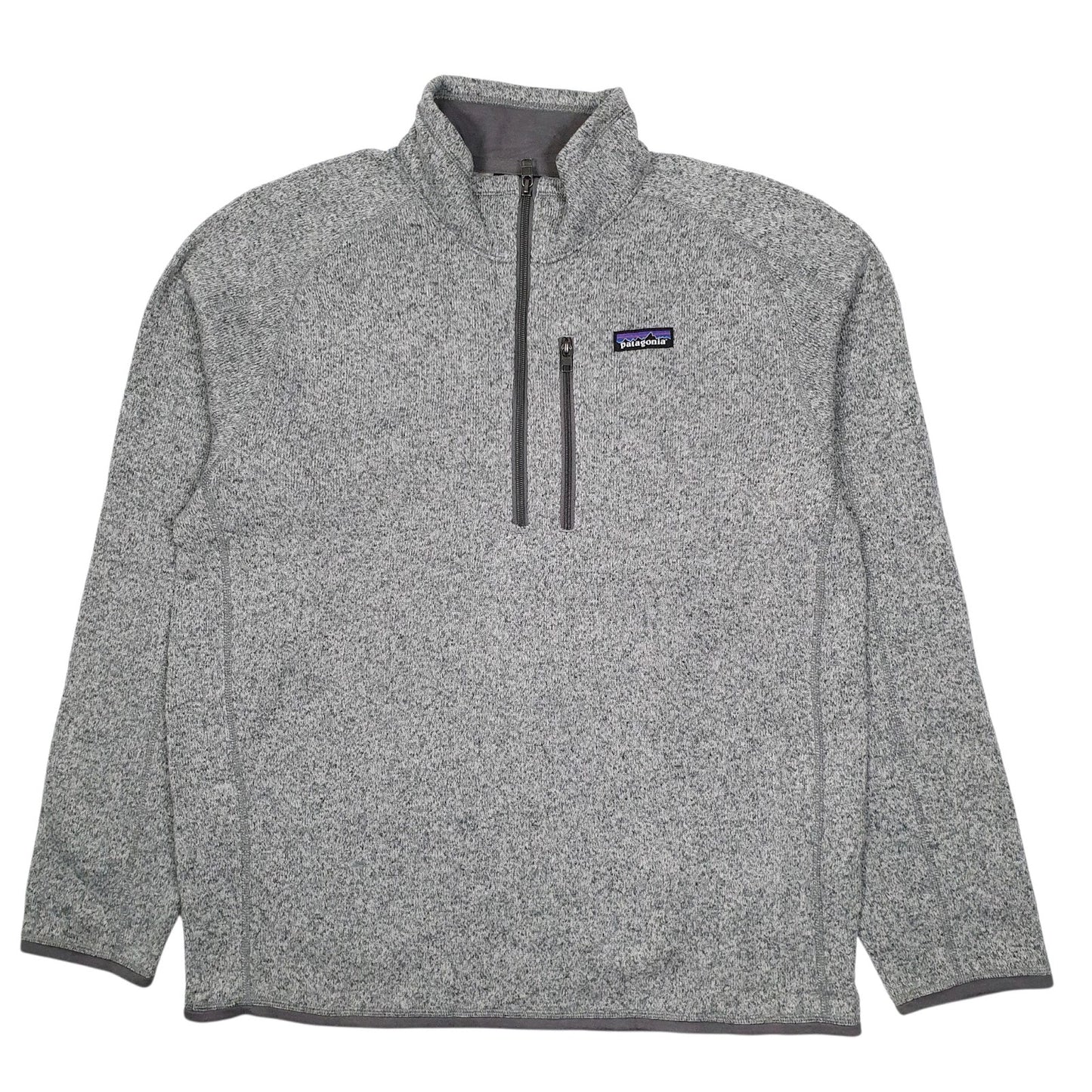 Mens Grey Patagonia Better Sweater Quarter Zip Jumper