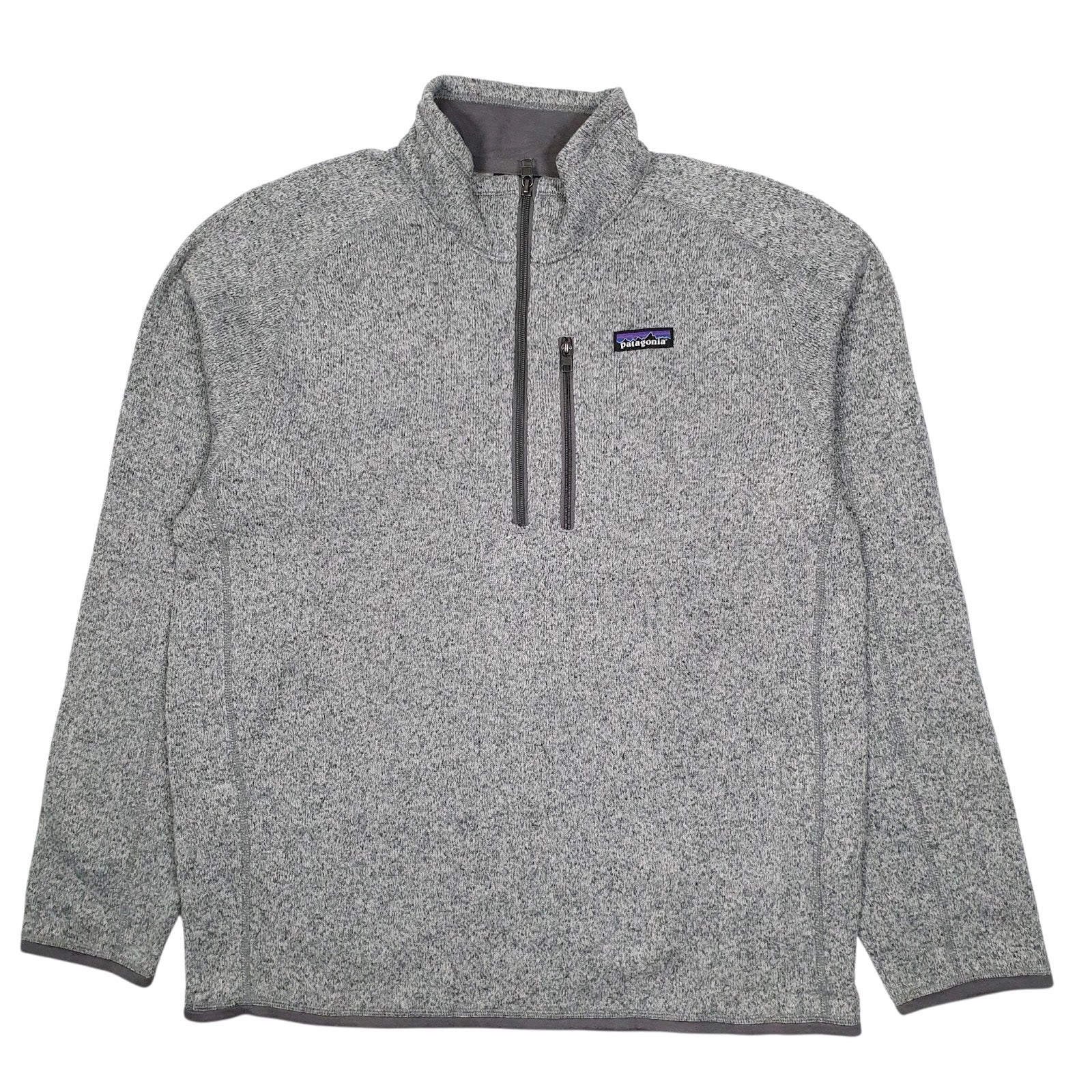 Mens Grey Patagonia Better Sweater Quarter Zip Jumper