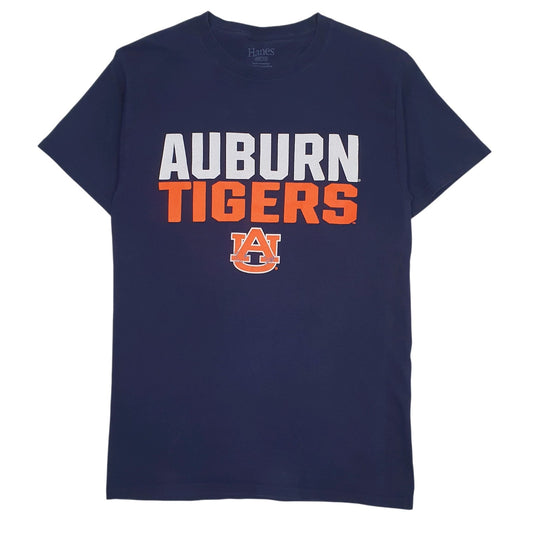 Mens Navy Hanes Auburn Tigers Short Sleeve T Shirt