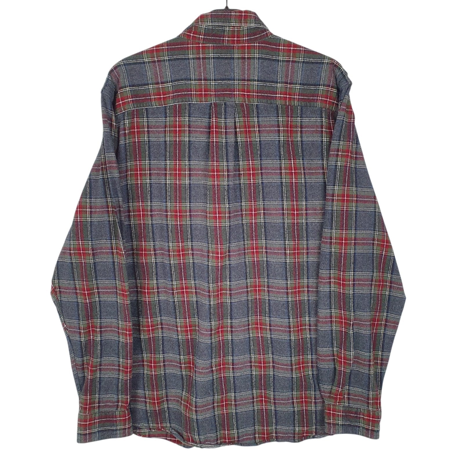 Mens Grey L.L.Bean Flannel  Shirt