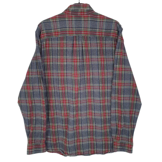 Mens Grey L.L.Bean Flannel  Shirt