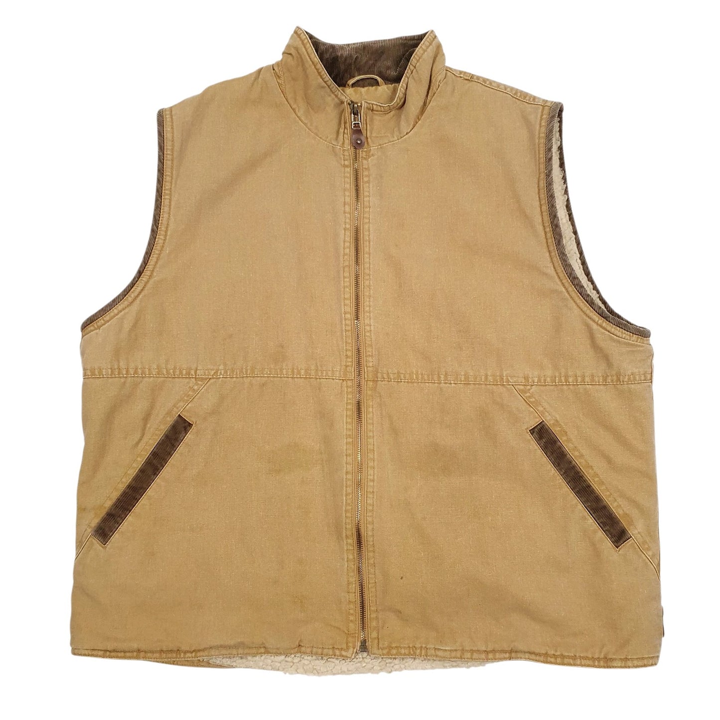 Mens Brown Wrangler Sherpa Lined  Coat