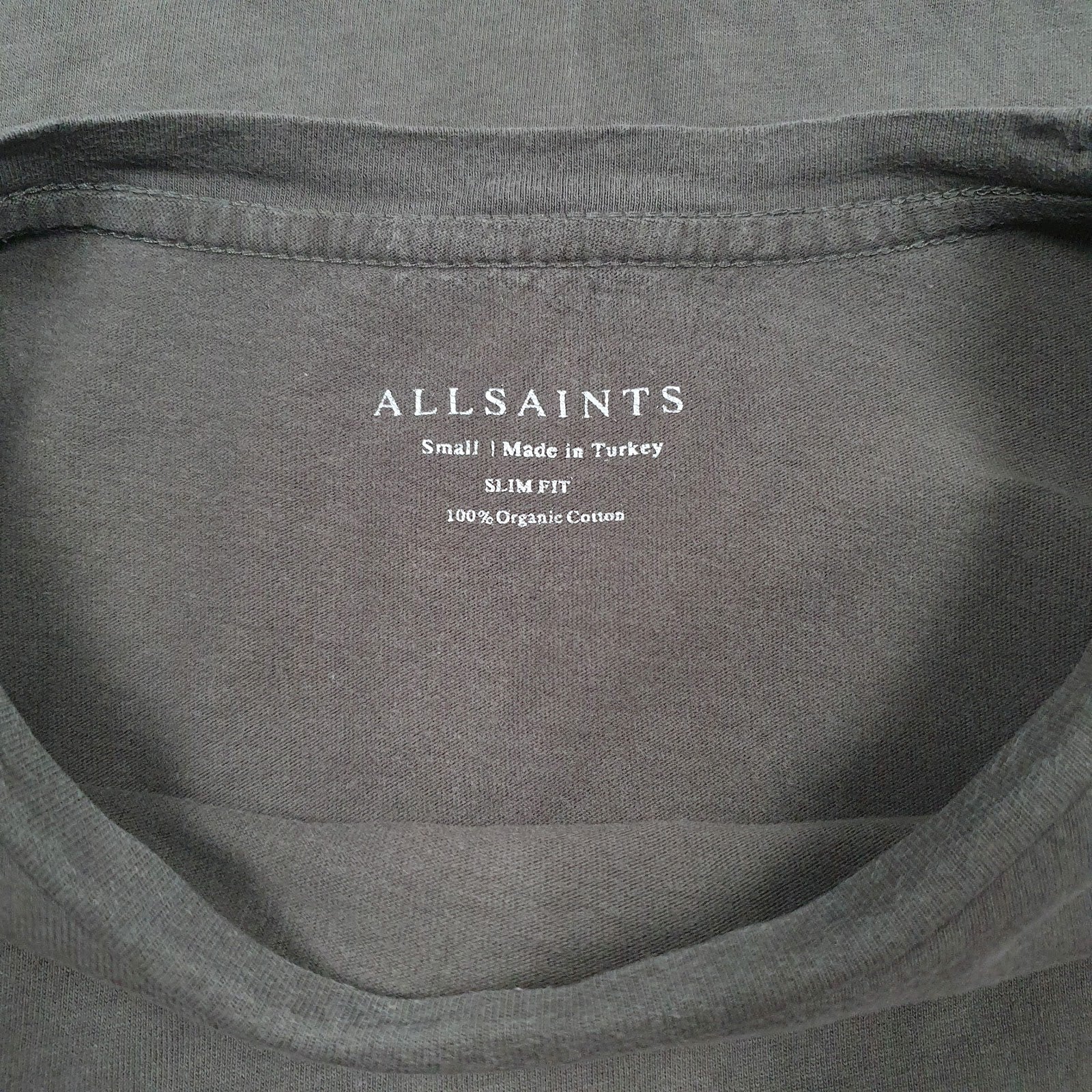 Mens Grey All Saints  Hoodie T Shirt