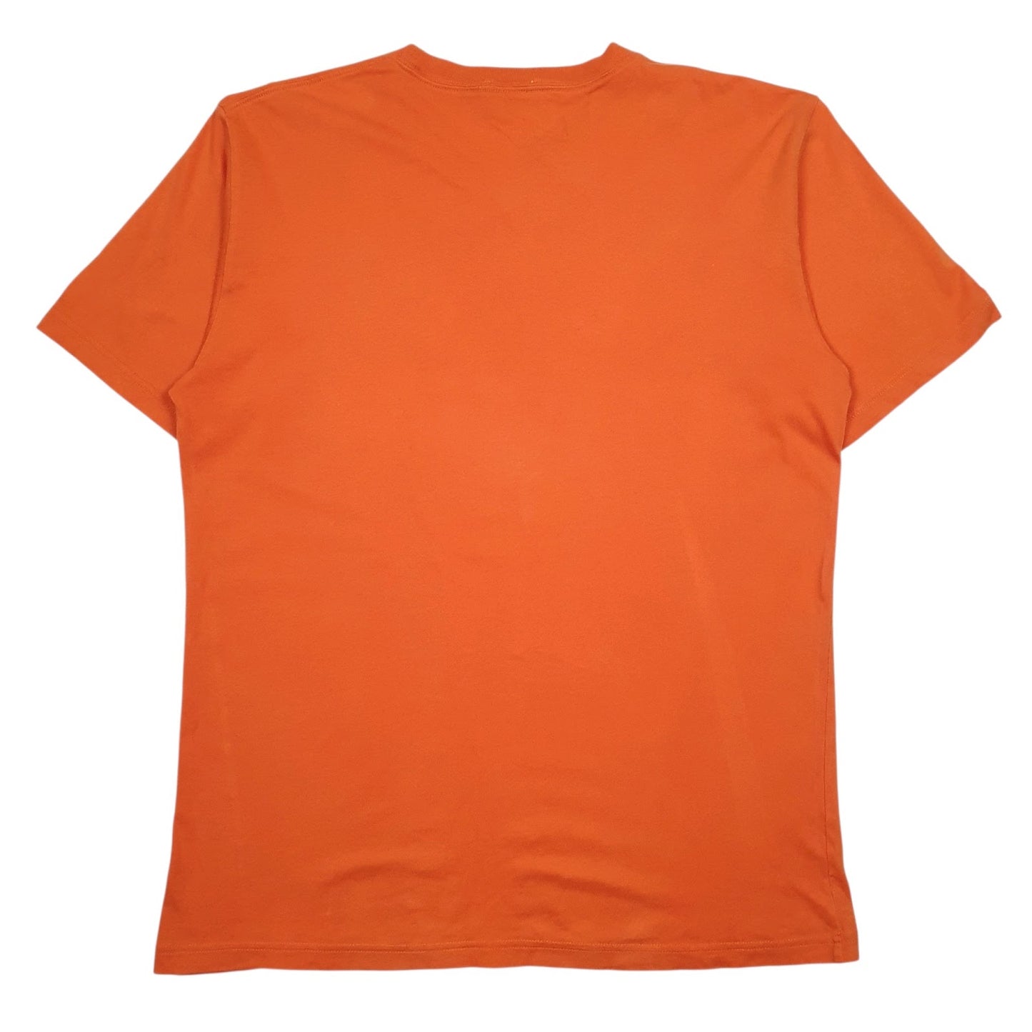 Mens Orange Gas Spellout  T Shirt