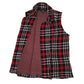 Womens Black Chaps Plaid  Coat