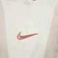 Mens Cream Nike Loose Quarter Zip Jumper