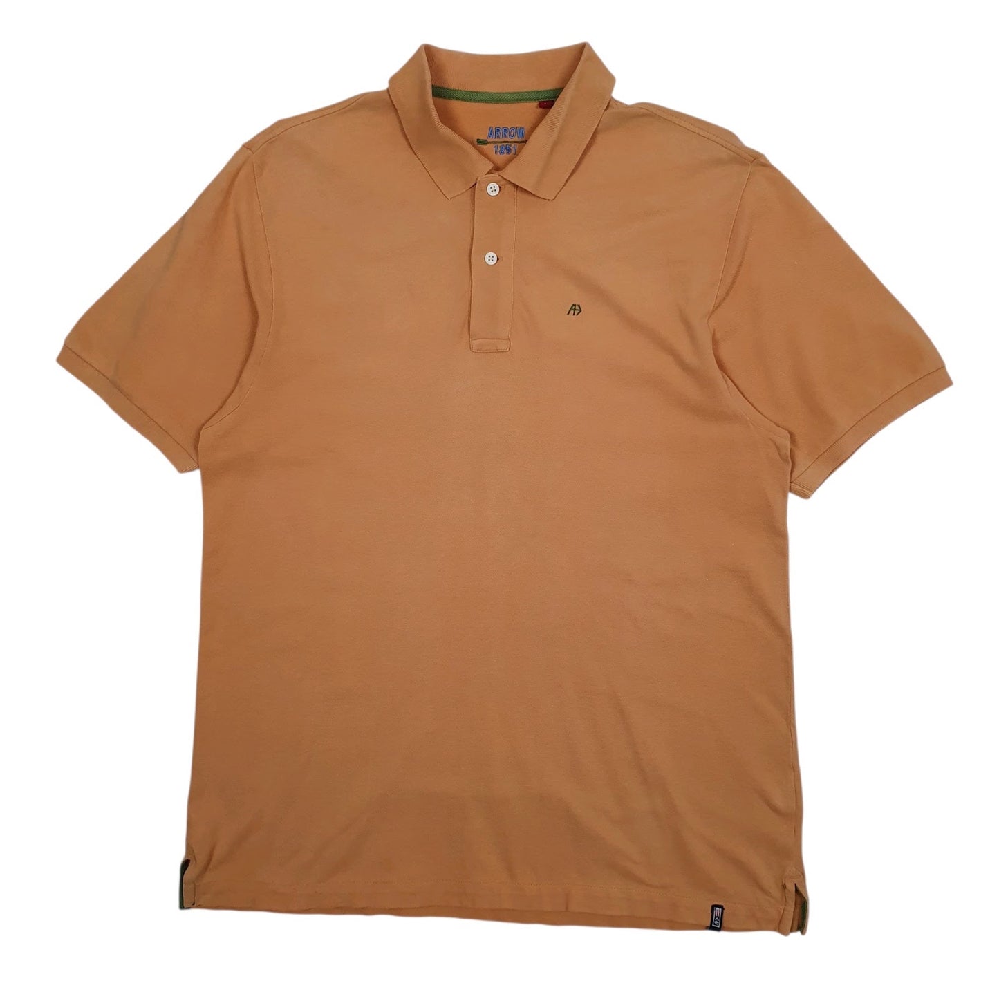 Mens Orange Arrow  Short Sleeve Polo Shirt
