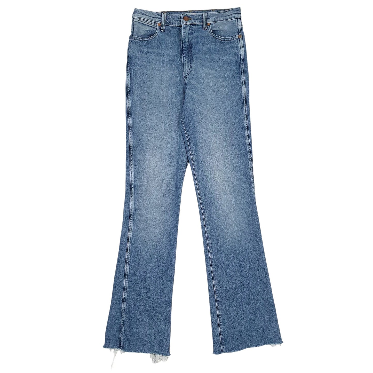Womens Blue Wrangler  Westward Crop JeansW27 L32