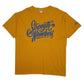 Mens Yellow Fruit Of The Loom Golden State Warriors NBA Basketball Short Sleeve T Shirt