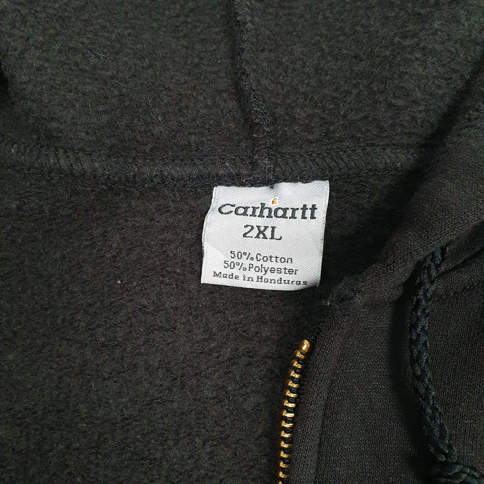 Mens Black Carhartt  Full Zip Jumper