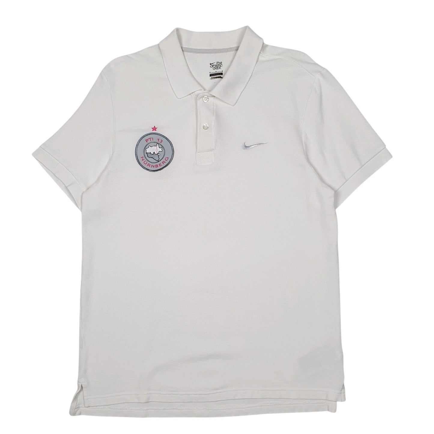 Mens White Nike  Short Sleeve Polo Shirt