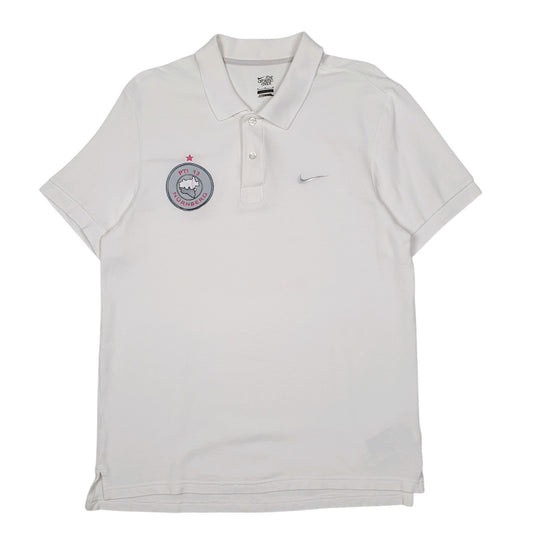 Mens White Nike  Short Sleeve Polo Shirt