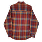 Mens Red Eddie Bauer Flannel Vintage  Shirt