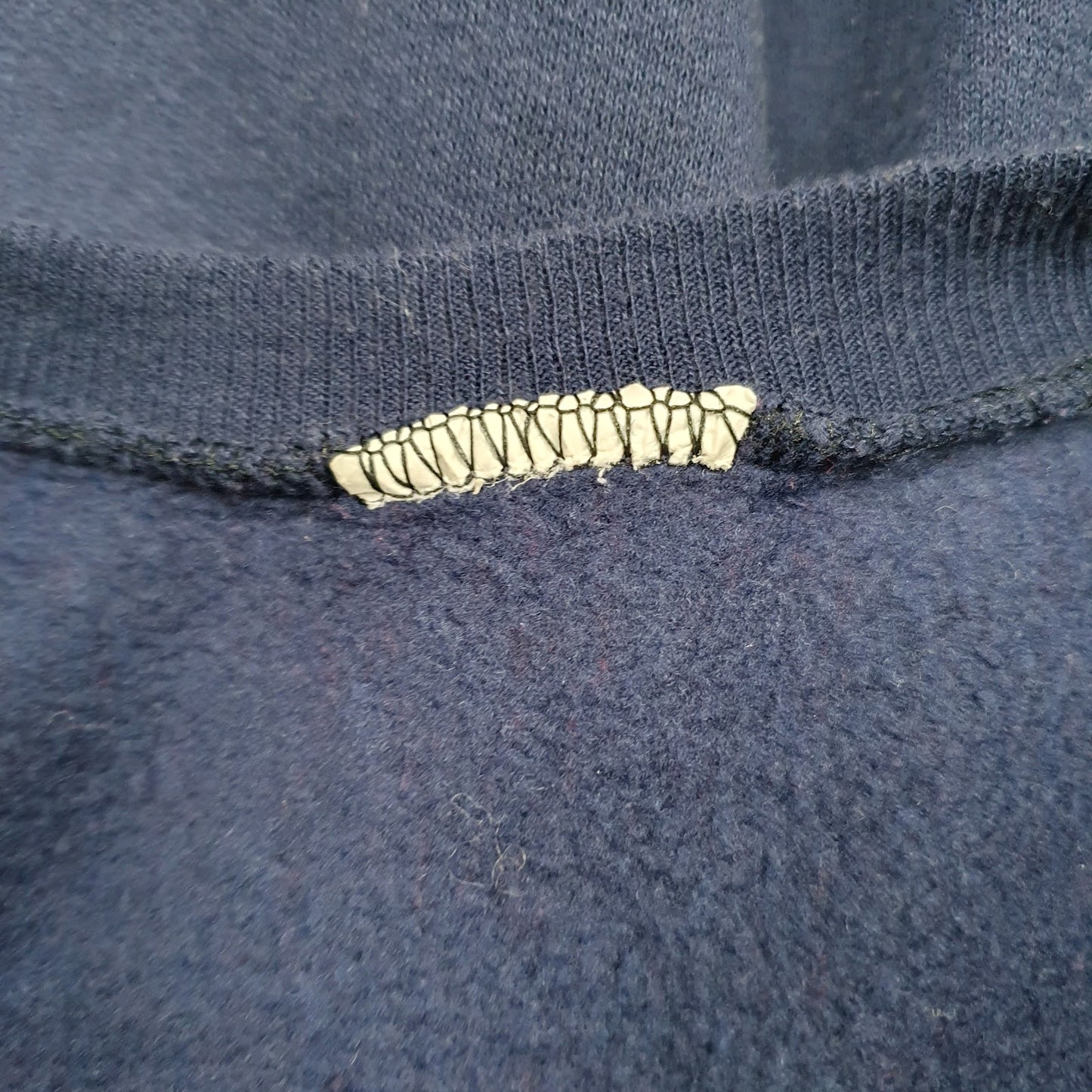Mens Navy Unbranded Vintage Graphic Crewneck Jumper
