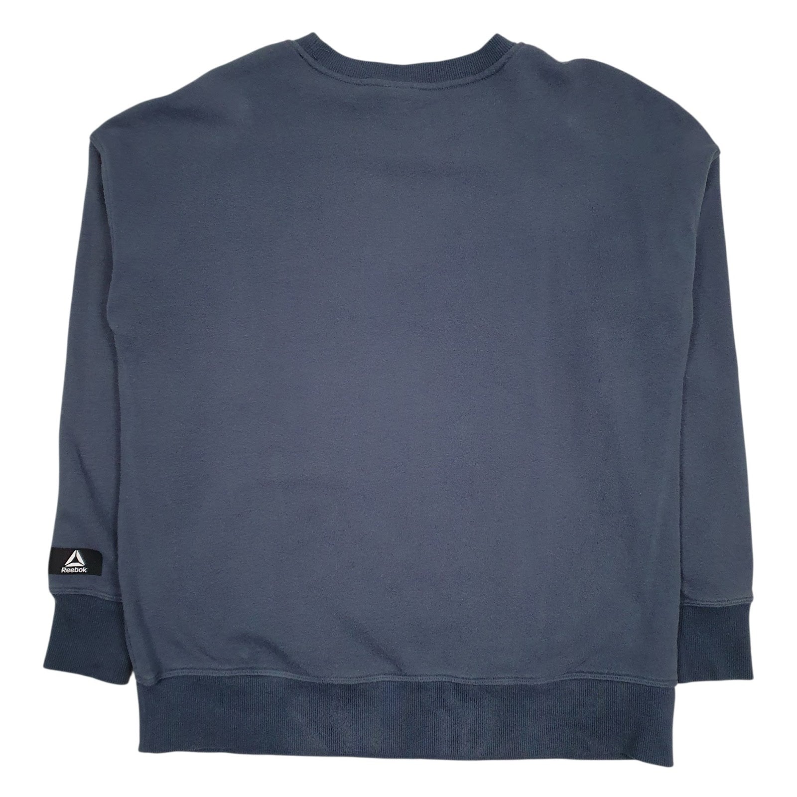 Mens Blue Reebok Spellout Crewneck Jumper
