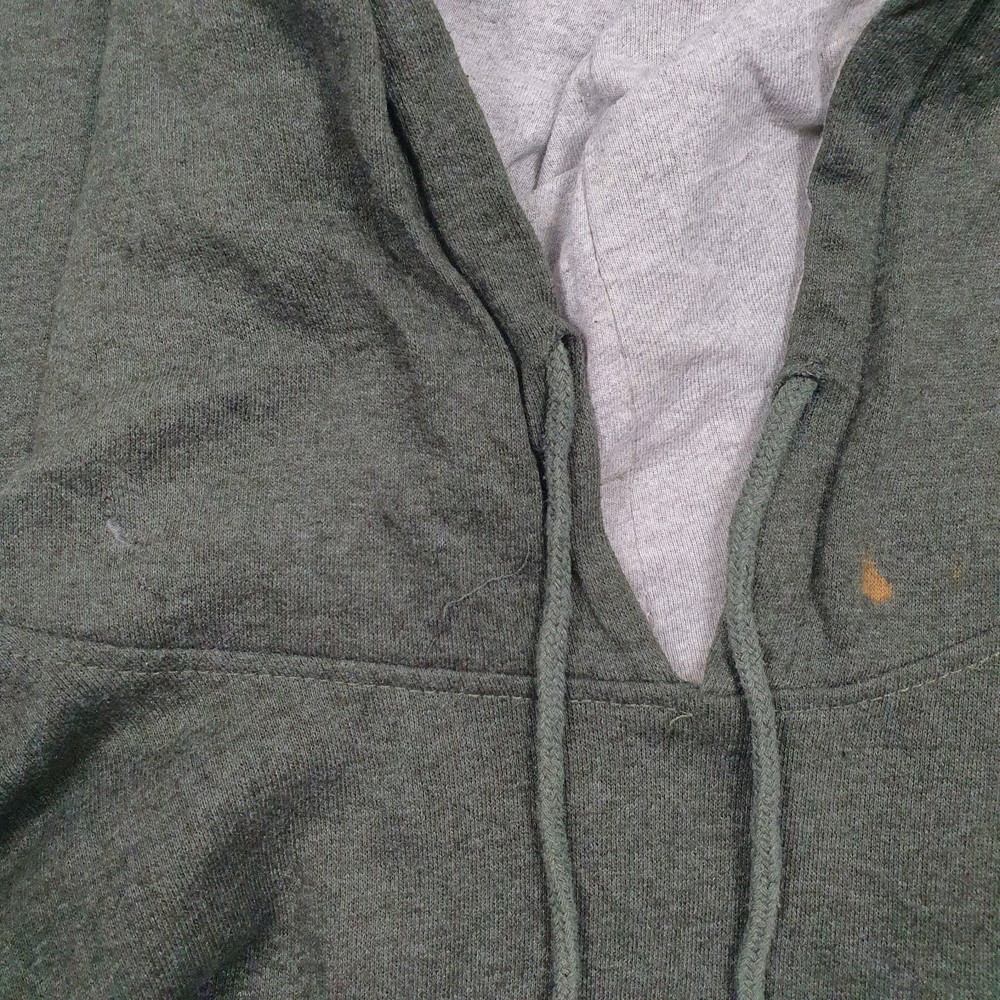 Mens Green Lee Spellout Hoodie Jumper