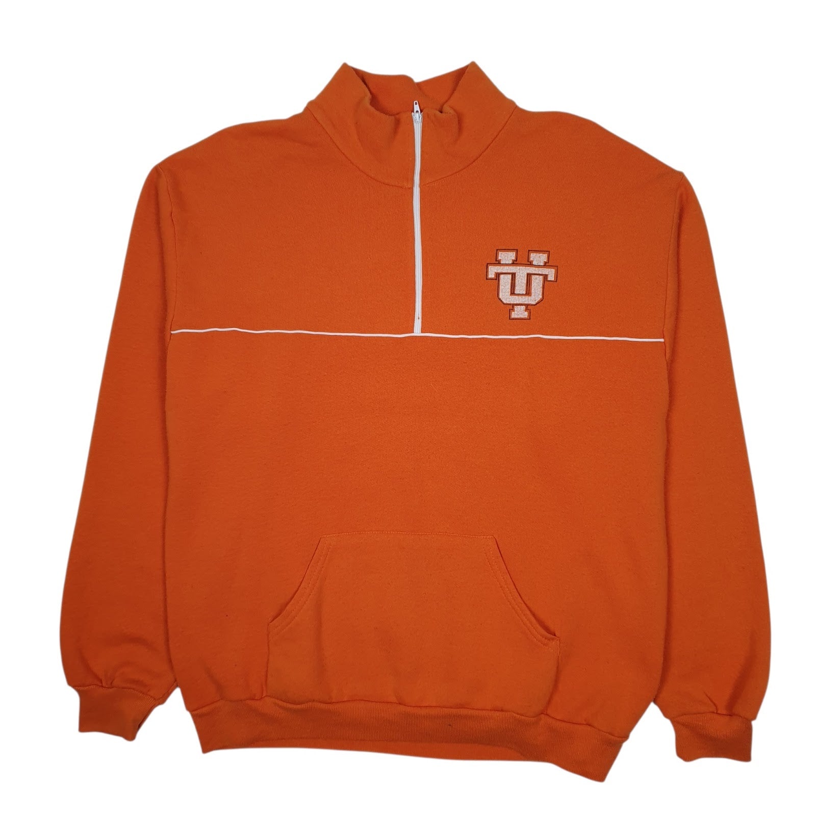 Mens Orange Unbranded Tennessee Volunteers Quarter Zip Jumper