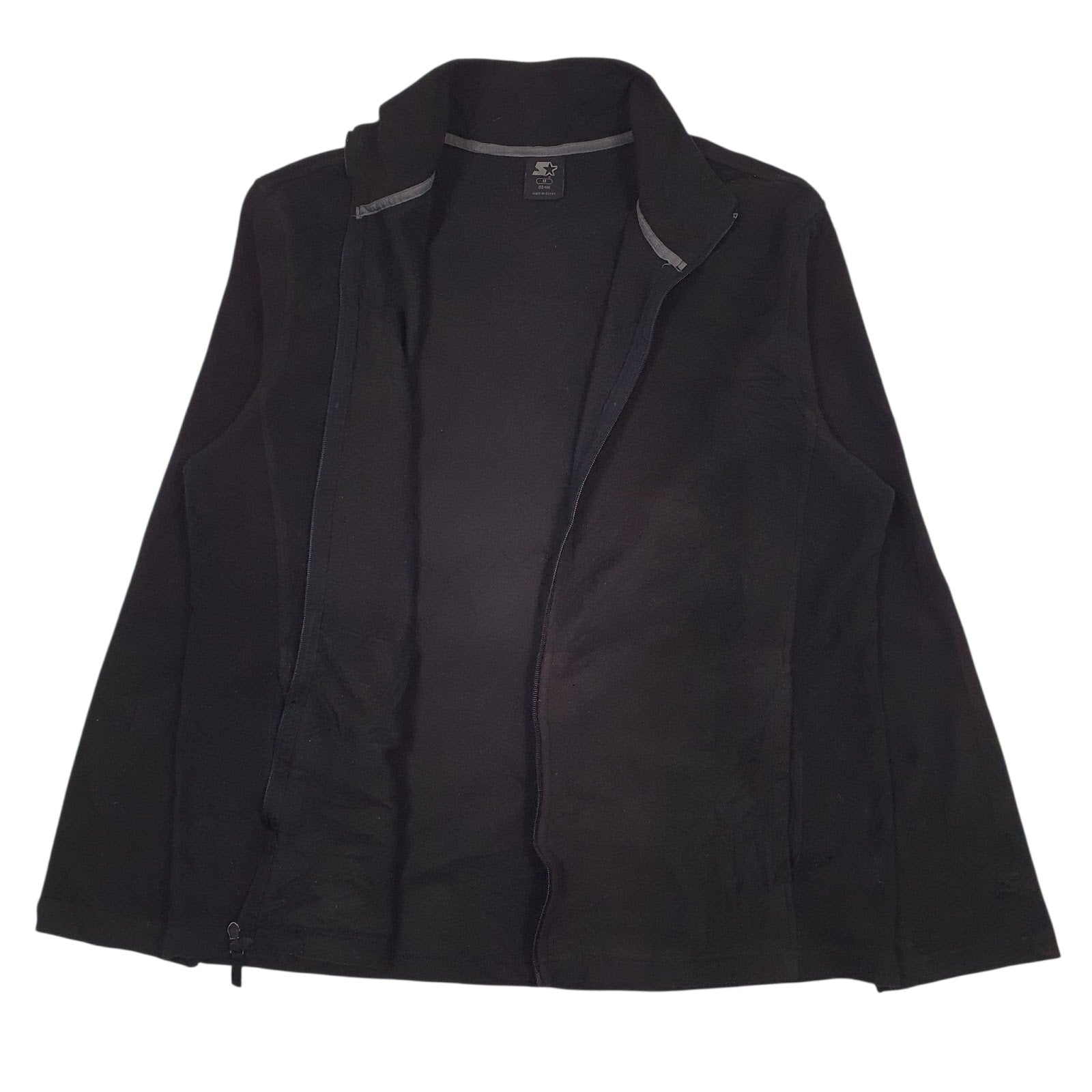 Mens Black Starter  Full Zip Jumper