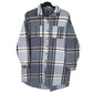 Mens Blue Unbranded Vintage Flannel Long Sleeve Shirt