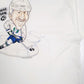 Mens White Fruit Of The Loom Vintage 90s 3D Caricature  T Shirt
