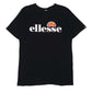 Womens Black Ellesse Spellout Short Sleeve T Shirt