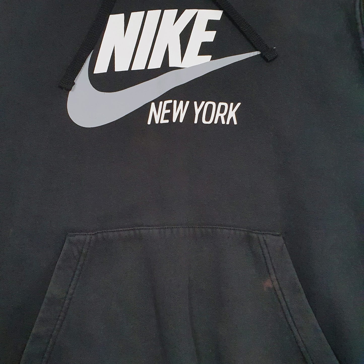 Mens Grey Nike Spellout Hoodie Jumper